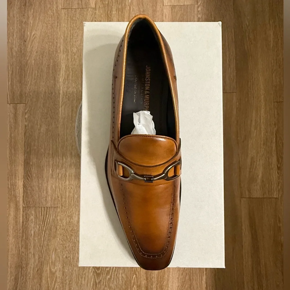 Parkes Leather Bit Loafers by Johnston & Murphy (Italian-made) - Picture 5 of 8